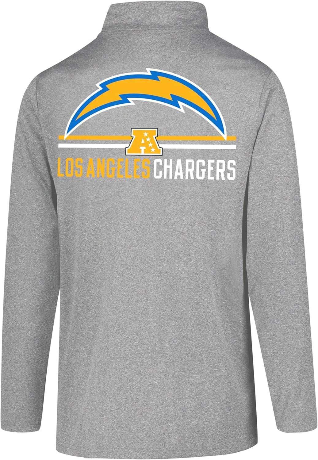 NFL Official Adults Super Soft Quarter Zip Long Sleeve T-Shirt