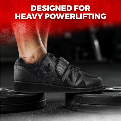 MEGIN Deadlift Shoes – Elevated Heel Gym Footwear for Powerlifting, Weightlifting & Strength Training – Non-Slip Sole Lifting Shoes for Men